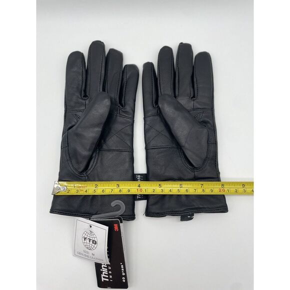 Thinsulate 40 gram Thermal Insulated Fleece Lined Leather Gloves Women M NWT - Picture 9 of 9